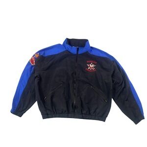 Vintage Russian Penguins Hockey Windbreaker Jacket Starbus Weather Screen‎ XL